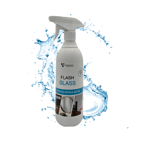 Płyn do mycia szyb, laminatów, stali - Flash Glass, 500 ml