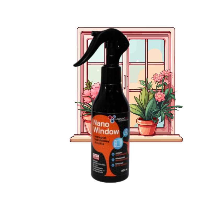 Powłoka hydrofobowa do szkła, okien - Nano Window, 200 ml